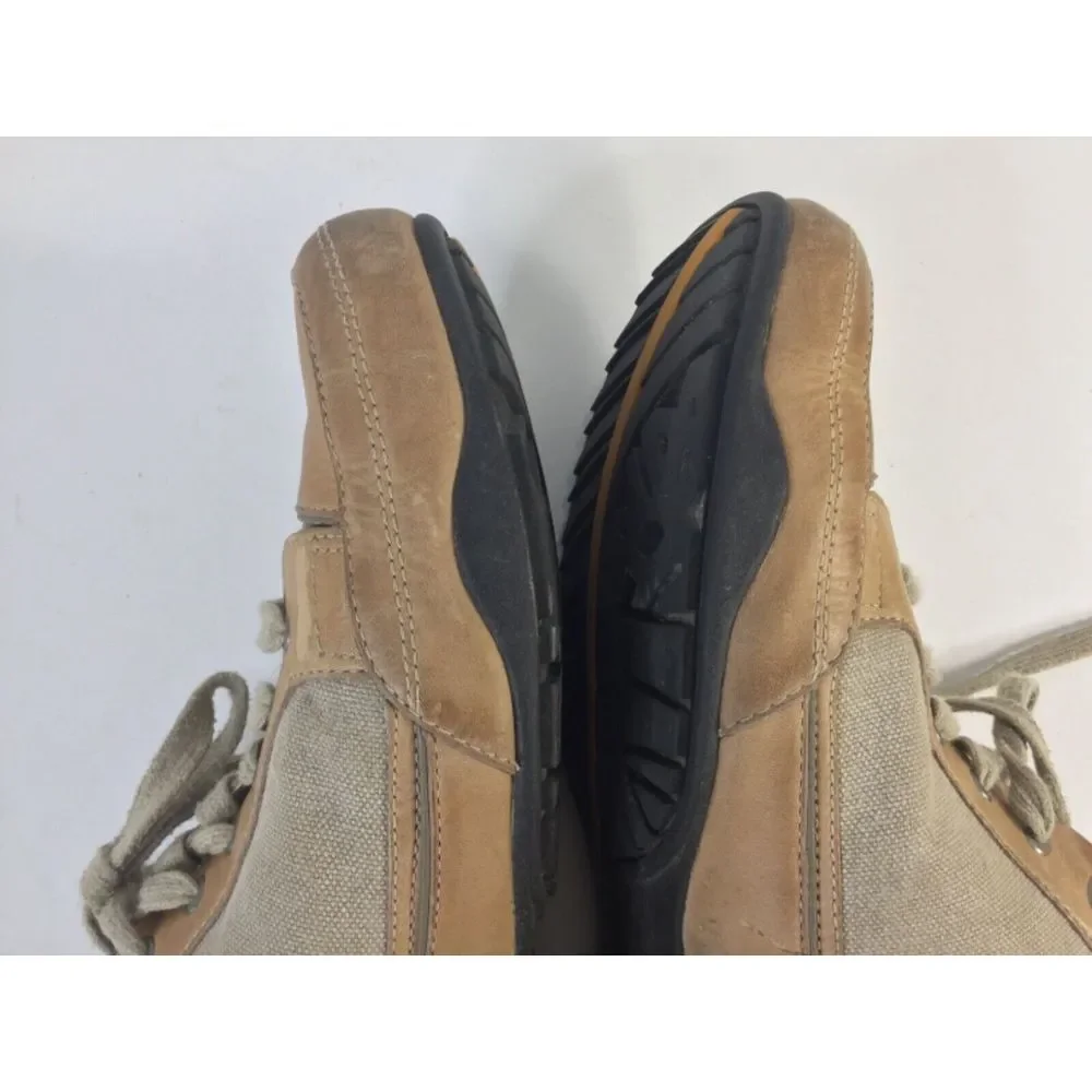 Timberland Shoes Size 12 Leather & Canvas Casual‎ Mens Medium Tan Caramel
